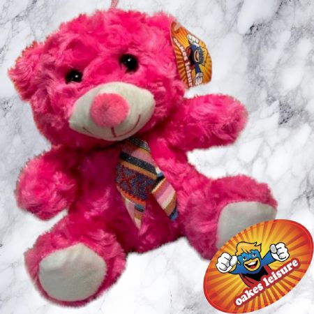 Case 3 Coloured Rose fur bear 20cm/8" - NC