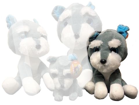 Bearded dog soft toy 25cm | 519