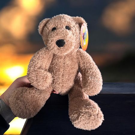 3 Colour natural bear 20cm/8"