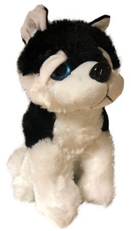 Case of Black & White Husky Dog 18cm | 435CASE