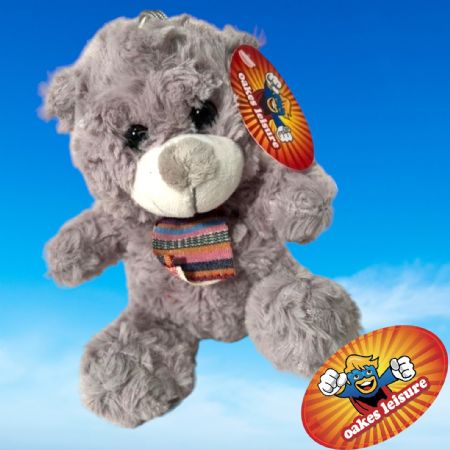 Grey Rose fur bear 20cm/8"