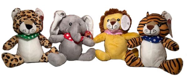 Case of safari soft toys group mix | 307CASE