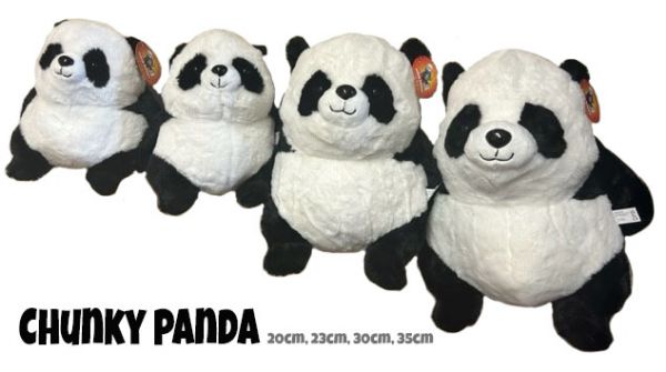 Chunky panda 20cm soft toy