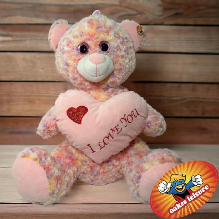 Pastel I LOVE YOU bear 80cm/32"