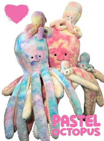 Pastel octopus Size 5 (please read description for overall size) | 403E