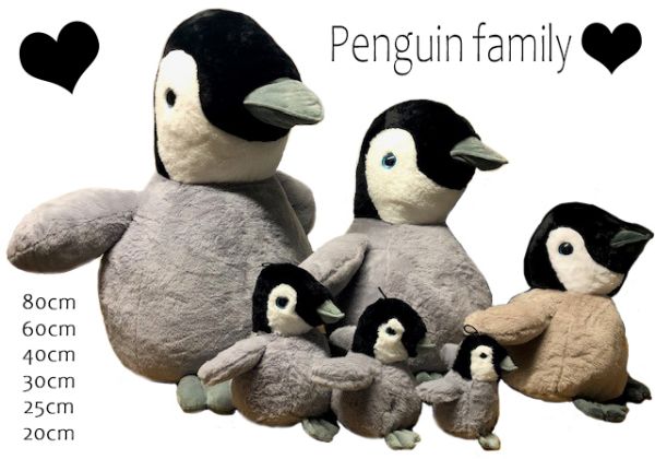 Fluffy Penguin 60cm | 024-060-01