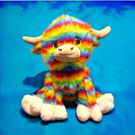 Highland Cow (Rainbow) 25cm/10"