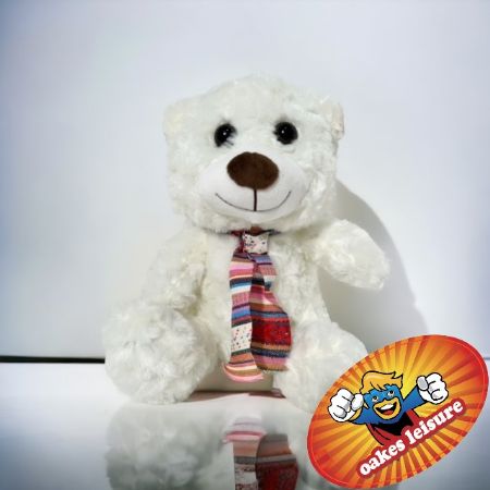 Cream rose fur bear 25cm/10"