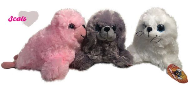 Case of 26cm Fluffy seal toy | 472CASE